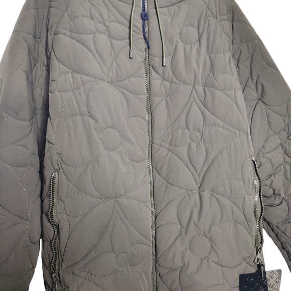 Louis Vuitton Authentic LVSE Flower Quilted Jacket 46 kaki foncé - Picture 5 of 16